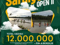 Menyemarakkan Idul Fitri 1444 H, Lomba Pacu Perahu Desa Teberau Panjang Digelar