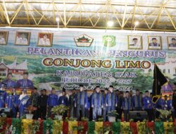 GONJONG LIMO SIAK DILANTIK, TIGA KEPALA DAERAH DORONG KEKOMPAKAN PERANTAU BERKONTRIBUSI MEMBANGUN KAMPUNG DAN RANTAU