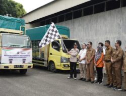 PEMKAB LIMA PULUH KOTA BERSAMA BULOG LEPAS 418,58 TON CBP BANTUAN PANGAN 2023, INI KATA BUPATI SAFARUDDIN