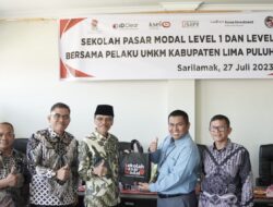 Dibuka Bupati, Puluhan UMKM Binaan Disperdagkop UKM Limapuluh Kota Ikuti Sosialisasi dan Edukasi Pasar Modal BEI Sumbar