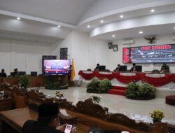 Pidato Presiden RI Dalam Rangka Penyampaian RUU Tentang APBN Tahun 2024 Didengarkan Bupati Tanah Datar di Paripurna DPRD Tanah Datar
