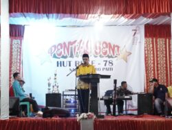 BERLANGSUNG SEMARAK, BUPATI SAFARUDDIN PUJI ANTUSIASME MASYARAKAT KAPUR IX PADA PERINGATAN HARI KEMERDEKAAN