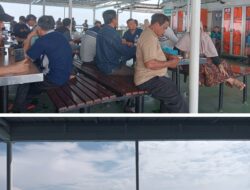 Melepas Lelah Diatas Kapal Bakauhuni Merak, Wartawan Dari Tanah Datar