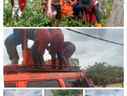Polsek Kuantan Mudik Bersama Tim Akhirnya Temukan Korban Tenggelam di Desa Kampung Baru Ibu Kecamatan Pucuk Rantau