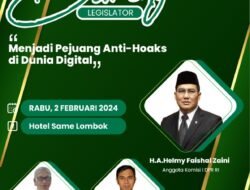 H.A. Helmy Faishal Zaini “Menjadi Pejuang Anti Hoax di Dunia Digital”, Jadi Tema Ngoba.