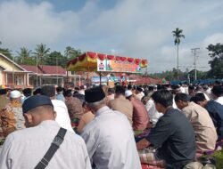 Suasana Pelaksanaan Shalat Idul Fitri 1 Syawal 1445 H di Lapangan Rambatan