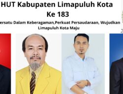 DPRD Gelar Sidang Hut Ke – 183 Bertemakan “BERSATU DALAM KEBERAGAMAN PERKUAT PERSAUDARAAN WUJUDKAN LIMA PULUH KOTA MAJU”.