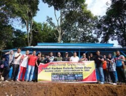Huntara Dibangun Alumni SMA 1 Batusangkar Bersama SCM dan FRPB di Rambatan
