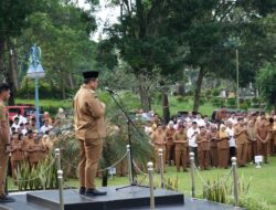 Apel Gabungan Langsung Dipimpin Wabup Yang Baru Dilantik