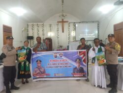 Polsek Singingi Laksanakan Minggu Kasih di Gereja Methodist Indonesia Desa Sungai Sirih