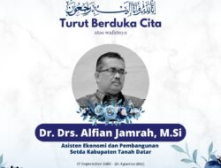 Keluarga Wartawan Mesin Ketik Kehilangan Editor Dr. Drs. Alfian Jamrah, M.Si