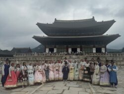 Kota Seoul Korea Selatan Dinikmati Pengunjung Dengan Pakaian Setempat