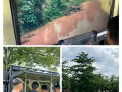 Patroli Udara Drone Polres Kuansing dan Dit Samapta Polda Riau Temukan ±30 Rakit PETI Masih Beroperasi