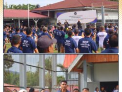 Gerak Sehat, Jiwa Kuat: Pegawai dan Warga Binaan Lapas Bukittinggi Kompak Laksanakan Senam Pagi