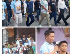 Jalan Santai dan Pembukaan Festival Pacu Jalur Sempena HUT Kabupaten Kuansing Ke-26 Berlangsung Meriah di Tepian Narosa