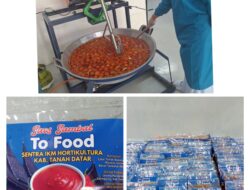 Produksi Perdana Saos Sambal Produksi Sentral IKM Olahan Holtikultura Tanah Datar Laris Terjual
