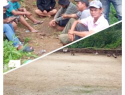 Kebersamaan, Salah Satu Kunci Sukses”.Masyarakat Jorong Kawai dan  Pemuda Goro Bersihkan Lapangan Volley Ball