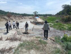 Polres Kuansing Cek Dugaan Aktivitas Pertambangan Tanpa Izin (PETI) di Perkebunan Karet Pemda Desa Jake