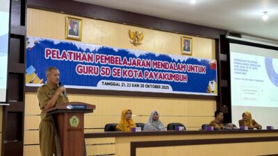 Pelatihan Pembelajaran Mendalam untuk Guru SD se-Kota Payakumbuh Resmi Dibuka