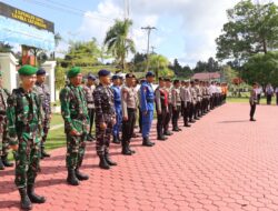 Pelayanan Natal dan Tahun Baru, Polres Kepulauan Mentawai Gelar Apel Pasukan Operasi Lilin 2025
