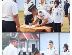 Lapas Kelas IIA Bukittinggi Gelar Upacara Penandatanganan Perjanjian Kinerja dan Komitmen Bersama Seluruh Petugas