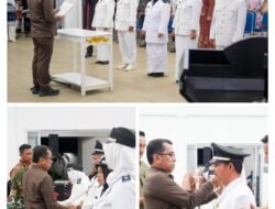 lima Pj Kades Dilantik Bupati Kuansing Diwakili Sekda