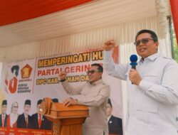 Bupati dan Wabup Tanah Datar Hadiri Kegiatan HUT Gerindra ke 18