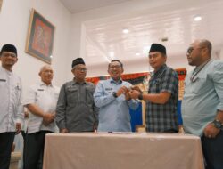 Serahkan 28 Unit Huntara Oleh PT Nindya Karya