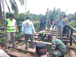 Bupati Kuansing Apresiasi Langkah Cepat Polres Perbaiki Jembatan Desa Sangau
