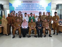 Forum Konsultasi Publik Ranwal RKPD Kabupaten Kuantan Singingi Tahun 2027 Dibuka Bupati