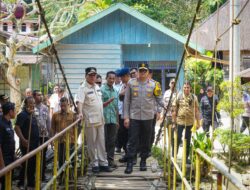 Waka Polda Riau Kunjungan Kerja Dalam Rangka Asistensi dan Pemeriksaan Pembangunan Jembatan Merah Putih Presisi di Wilayah Hukum Polres Kuantan Singingi