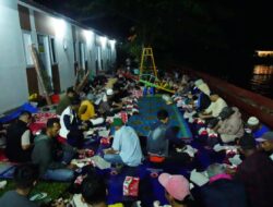 Bupati Tanah Datar Bersahur di Huntara Guguk Malalo