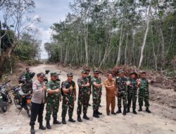 Tim Wasev Yang Dipimpin Brigjen TNI Wisubagio Melakukan Peninjauan Lokasi TMMD di Kecamatan KHS