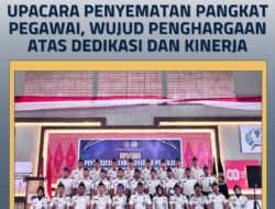 Kalapas Bukittinggi Pimpin Upacara Penyematan Pangkat Pegawai, Wujud Penghargaan atas Dedikasi dan Kinerja
