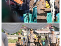Apel Gelar Pasukan, Kapolres Tekankan Pengamanan Humanis, Pawai Takbir Teluk Kuantan Disiapkan Matang