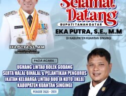 Bupati Tanah Datar Hadiri Ughang Lintau Bolek Godang di Kuansing