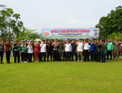 Memperkuat Sinergi Dalam Menjaga Keamanan, Polres Kuantan Singingi Menggelar Apel Akbar