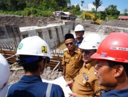 Bupati Tanah Datar Tinjau Progres Pembangunan Sabodam Sungai Jambu