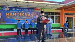 Madrasah Terpadu Gunung Pangilun Gelar Upacara Hardiknas Gabungan