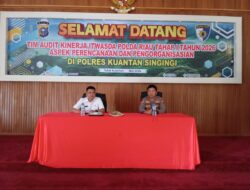 Audit Kinerja Tahap I Itwasda Polda Riau di Polres Kuansing Fokus Tingkatkan Profesionalisme dan Transparansi