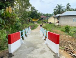 Jembatan Merah Putih Presisi di Sentajo Raya Rampung Tahap Pengecatan, Kapolres Kuansing: Segera Dapat Dimanfaatkan Masyarakat