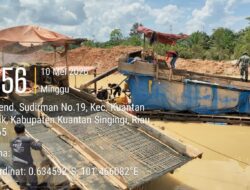 Polsek Kuantan Mudik Tertibkan Aktivitas Peti dan Lakukan Pengecekan Lokasi Galian C di Wilayah Hukum Polsek Kuantan Mudik