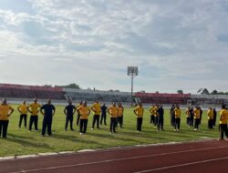 Polres Kuantan Singingi Gelar Kesamaptaan Jasmani Semester I 2026, di Sport Center Teluk Kuantan