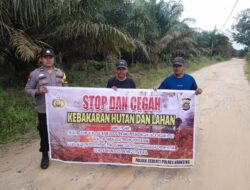 Polsek Jajaran Polres Kuansing Intensifkan Patroli dan Sosialisasi Cegah Karhutla
