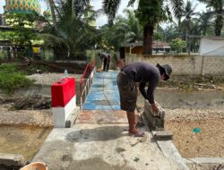 Jembatan Merah Putih Presisi di Desa Logas Rampung 100 Persen, Permudah Akses Masyarakat