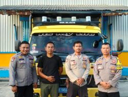 Polisi Cinta Petani, Polsek Pangean Kawal 2 Ton Jagung Pipil Ke Bulog Pekanbaru