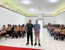 Kolonel INF Boy Hendrik Berikan Pemahaman Bela Negara dan Rekrutmen TNI kepada Pelajar di Mentawai