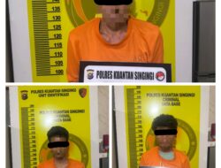 Polsek Kuantan Mudik Ungkap Kasus Sabu di Air Buluh, Tiga Orang Diamankan, Dua DPO