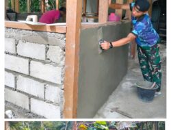 Satgas Karya Bakti TNI AD untuk Rakyat di Mentawai Masuki Tahap Pengacian RTLH Milik Warga Desa Sioban