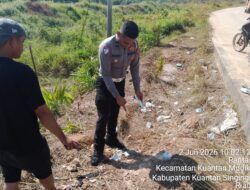 Sat Lantas oleh TKP, Penemuan Mayat Seorang Pria diduga Laka Lantas Tunggal, di Pucuk Rantau